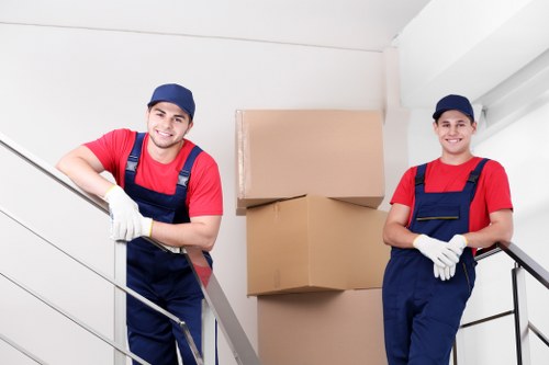 Office furniture and IT items prepared for relocation