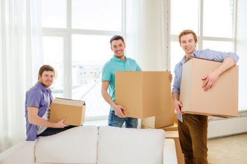 Loading and parking logistics for a Canary Wharf property move