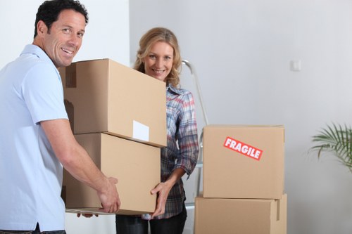Office relocation equipment handled by Canary Wharf movers
